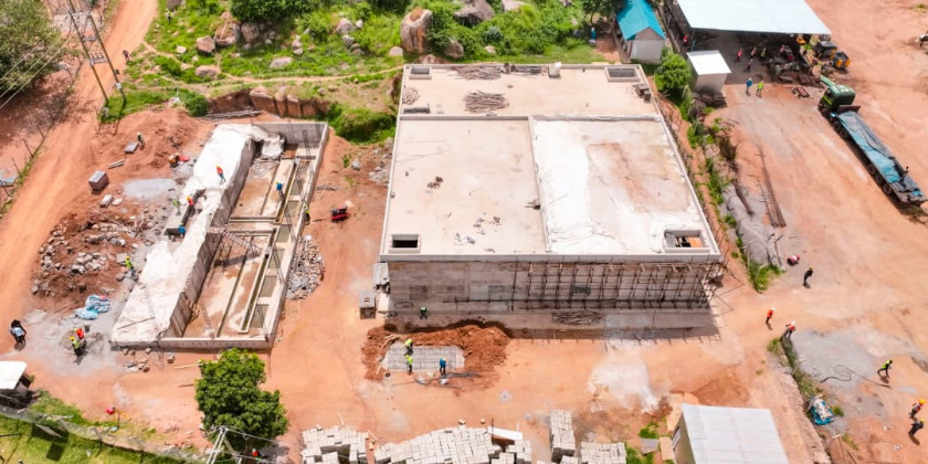 Mradi wa ujenzi wa kituo cha kusukuma maji (Pump house) eneo la Sahwa unaendelea kutekelezwa kwa kasi